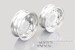Kitaco Aluminium Felgen 2-teilig 8-Loch Satz Paar 2.50x8 silber eloxiert