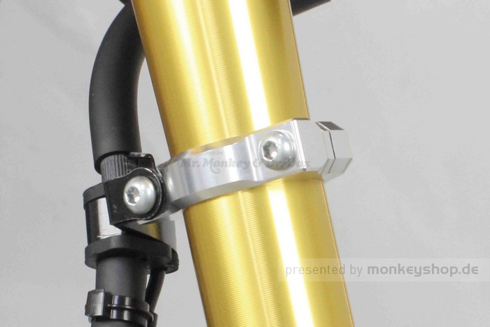 Takegawa Schutzblech Tieferlegung Aluminium CNC silber f. Monkey 125