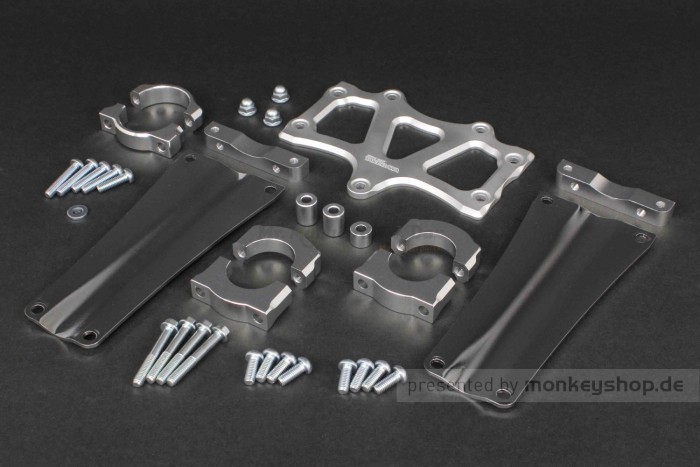 Takegawa Schutzblech Tieferlegung Aluminium CNC silber f. Monkey 125