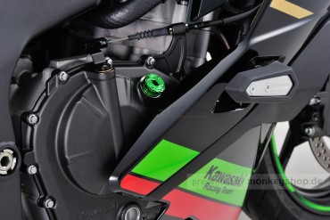 Daytona Öl Einfüll Deckel M20 x P2.5 Aluminium CNC grün eloxiert
