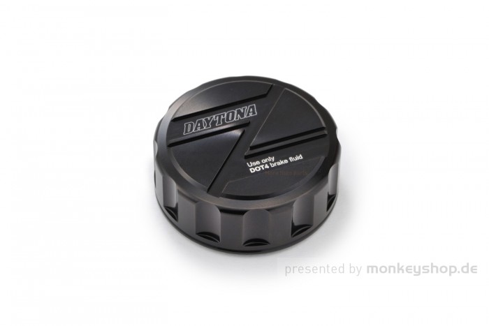 Daytona Deckel Bremspumpe Aluminium CNC schwarz eloxiert ø42mm f. KAWASAKI hinten