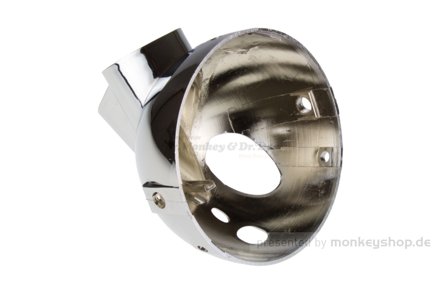 Scheinwerfer Lampe Chrom 145mm Durchmesser Moped Oldtimer NEU