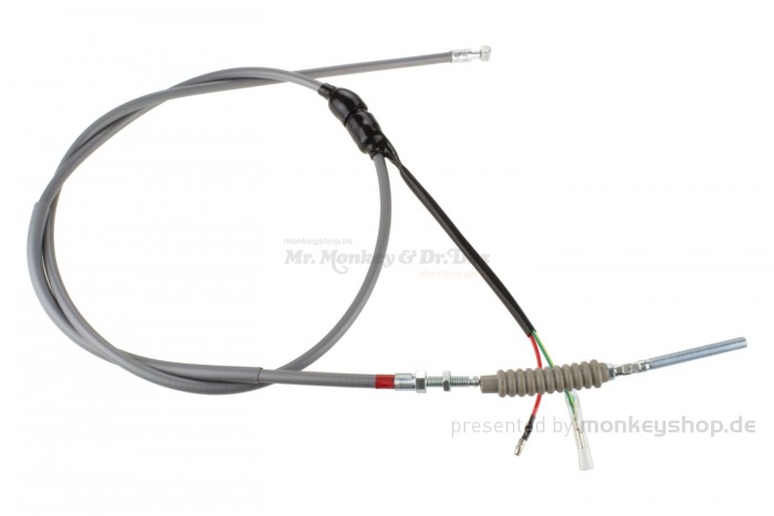 Bremszug hinten mit Bremslichtschalter grau f. Z50A