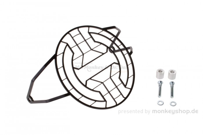 Hepco & Becker Scheinwerfer Schutz Gitter schwarz f. Monkey 125