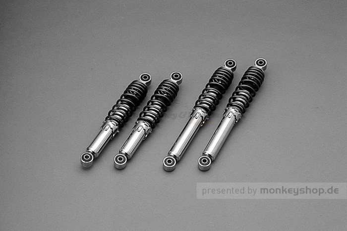 Daytona Stoßdämpfer hinten 335m verchromt grau