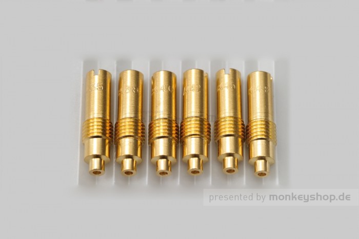 Daytona Vergaser Leerlaufdüsen Set 35-48 f. Keihin PE 20 24