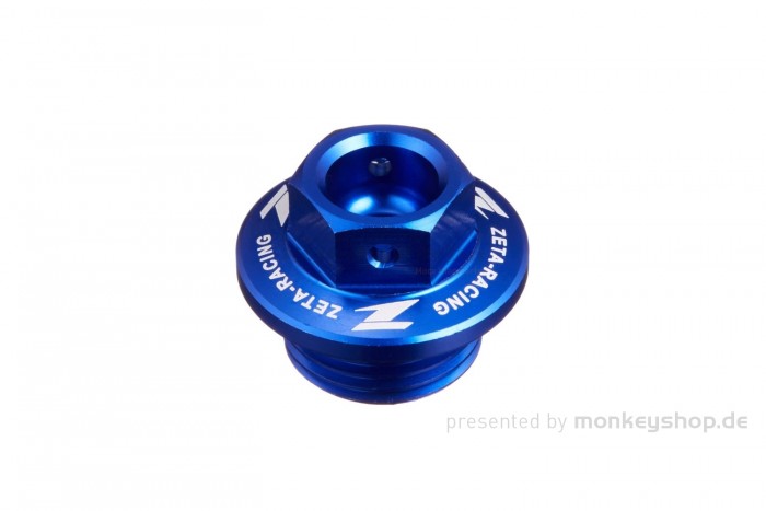 ZETA Öl Einfüll Deckel M20 x P2.5 Aluminium blau eloxiert