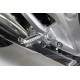 Takegawa Fußrasten einstellbar CNC Alu silber eloxiert f. Monkey 125 + MSX 125 + Dax 125