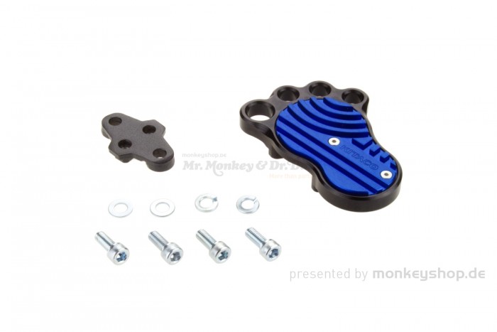 Kitaco BIG FOOT Bremspedal blau Aluminium CNC f. Fußbremshebel Monkey 125 + Dax 125