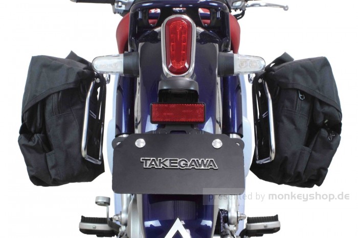 Takegawa Taschenhalterung links + rechts chrom f. Super Cub 125