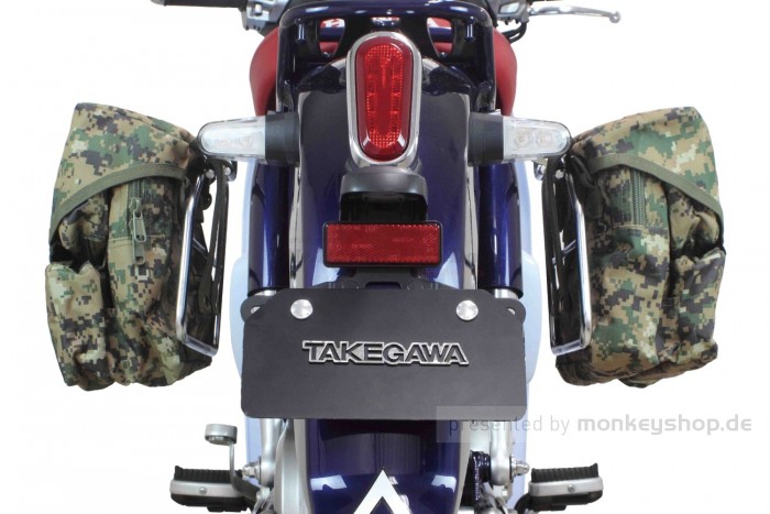 Takegawa Taschenhalterung links + rechts chrom f. Super Cub 125