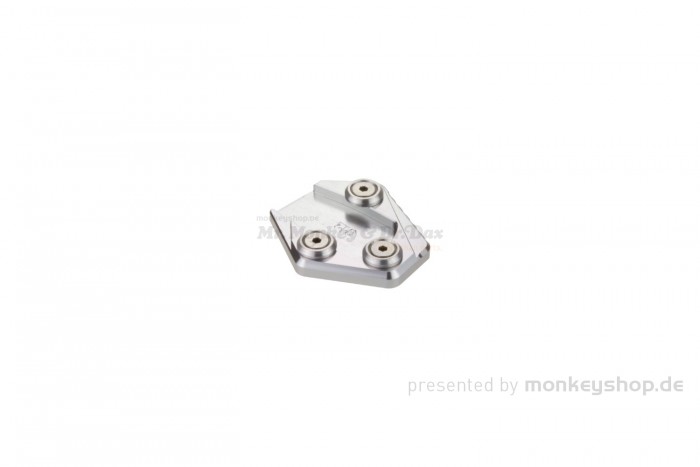 Seitenständer Platte Aluminium CNC silber f. MSX + Monkey 125