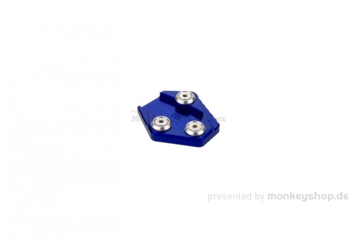 Seitenständer Platte Aluminium CNC blau f. MSX + Monkey 125