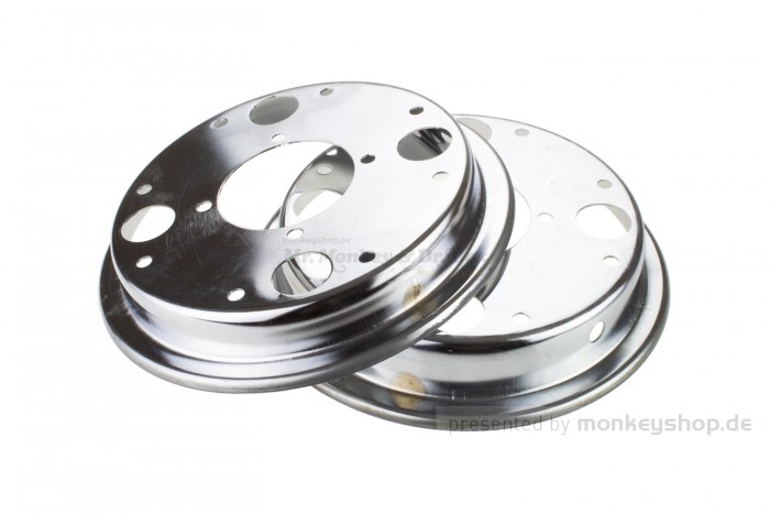 2.50x8 Felge Stahl verchromt 2-teilig f. Monkey 50 + Gorilla