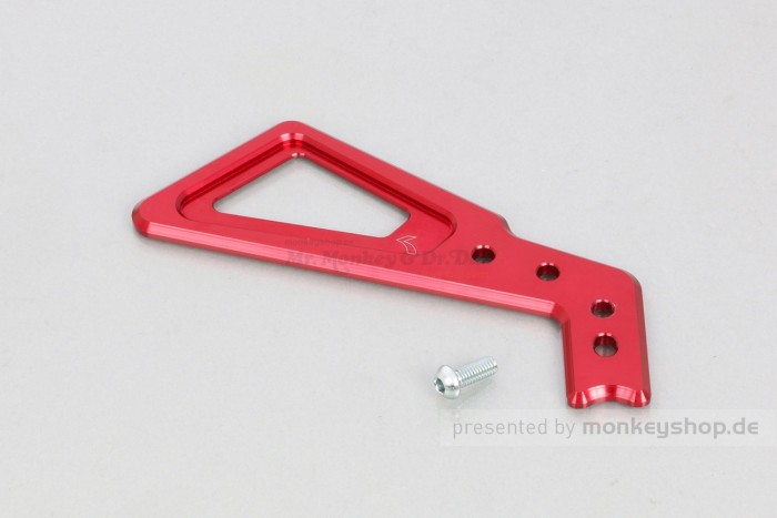 Kitaco Führung Bremsleitung vorn Aluminium CNC rot f. Monkey 125