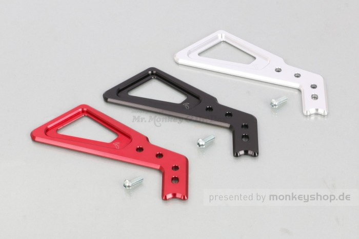 Kitaco Führung Bremsleitung vorn Aluminium CNC schwarz f. Monkey 125