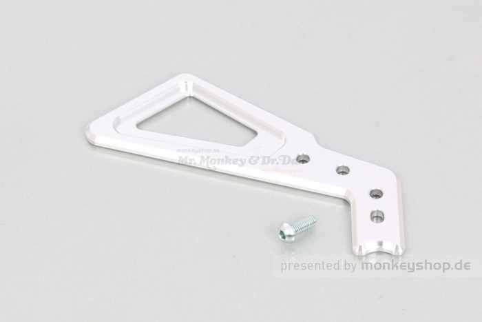 Kitaco Führung Bremsleitung vorn Aluminium CNC silber f. Monkey 125