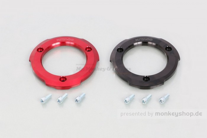 Kitaco Schutz f. Kupplungsdeckel Aluminium CNC schwarz eloxiert f. Monkey 125 JB03 JB05 + MSX 125 GROM JC92 + Dax 125