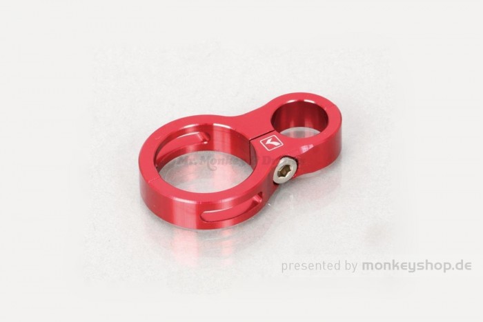 Kitaco Lenker Klemme Führung Leitung Kabel ø22.2 / ø12.5 Aluminium CNC rot