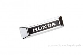 Gabel Emblem "HONDA" schwarz mit Halterung f. Monkey + Gorilla + Dax