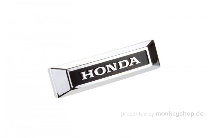 Gabel Emblem "HONDA" schwarz mit Halterung f. Monkey + Gorilla + Dax