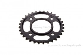 Kitaco Kettenrad 32T hinten schwarz f. MSX JC61 JC75 + Monkey 125 JB02 + Dax 125