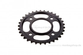 Kitaco Kettenrad 33T hinten schwarz f. MSX JC61 JC75 + Monkey 125 JB02 + Dax 125