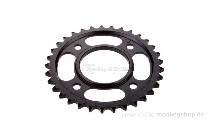 Kitaco Kettenrad 33T hinten schwarz f. MSX JC61 JC75 + Monkey 125 JB02 + Dax 125