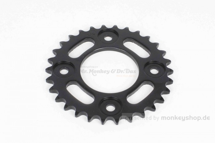Takegawa Kettenrad 30T hinten schwarz f. MSX JC61 JC75 + Monkey 125 JB02 + Dax 125