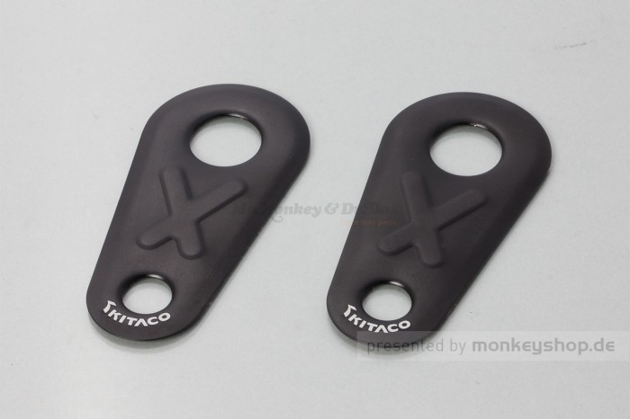Kitaco Heel Guard Fersenschutz Aluminium schwarz f. Monkey 125