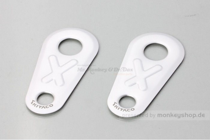 Kitaco Heel Guard Fersenschutz Aluminium silber f. Monkey 125
