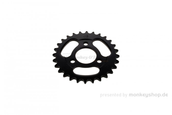 Kitaco Kettenrad 28T hinten schwarz f. Monkey + Gorilla