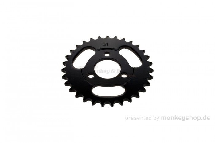 Kitaco Kettenrad 31T hinten schwarz f. Monkey + Gorilla