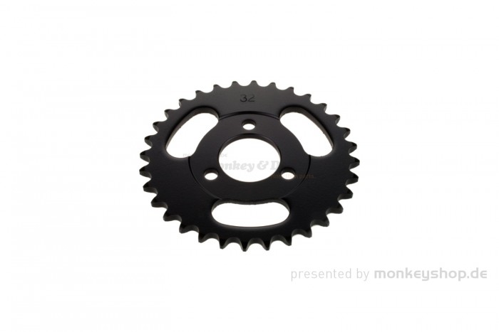 Kitaco Kettenrad 32T hinten schwarz f. Monkey + Gorilla