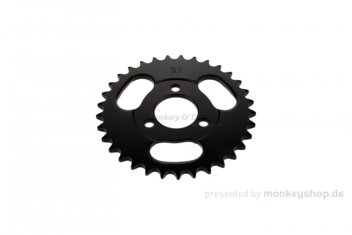 Kitaco Kettenrad 33T hinten schwarz f. Monkey + Gorilla