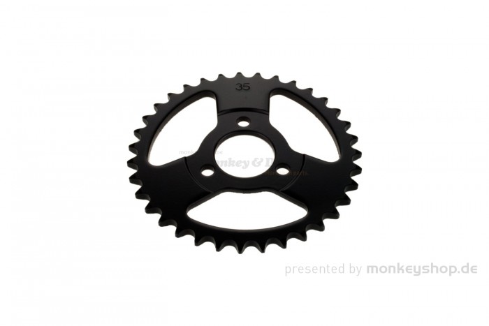 Kitaco Kettenrad 35T hinten schwarz f. Monkey + Gorilla