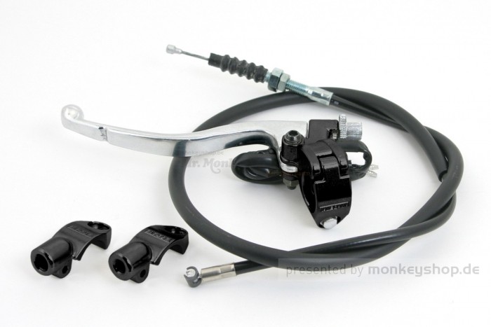 Takegawa Kupplungshebel modular + 900 mm Kupplungszug schwarz silber f. Kupplung hinten