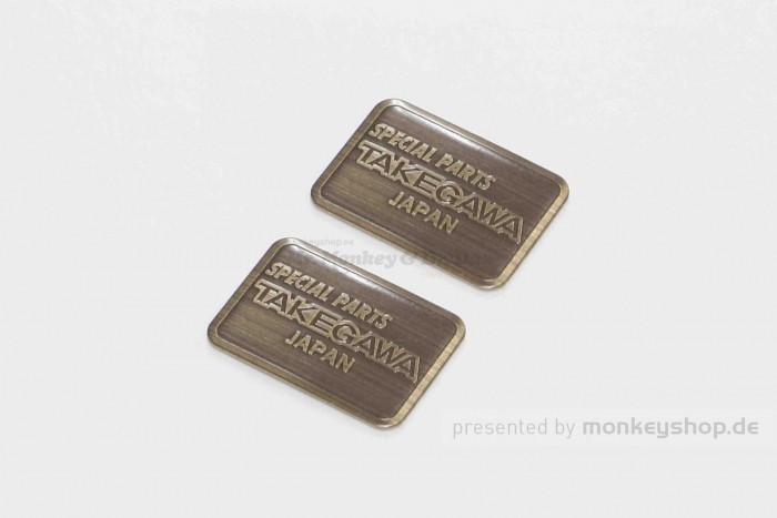 Takegawa Emblem Set 2 Stk Bronze 14x20mm selbstklebend