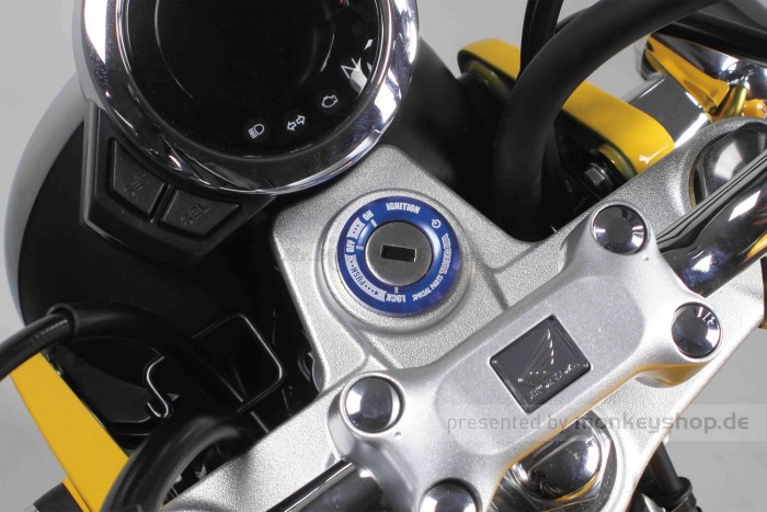 Takegawa Zündschlossring CNC Alu blau eloxiert f. Monkey 125