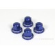 Takegawa Aluminium Hutmuttern Set M10 Stoßdämpferaufnahme blau eloxiert Monkey Dax