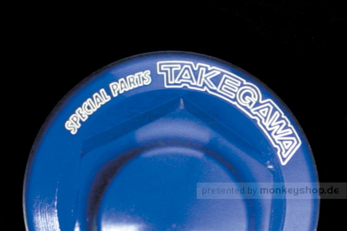 Takegawa Aluminium Hutmuttern Set M10 Stoßdämpferaufnahme blau eloxiert Monkey Dax