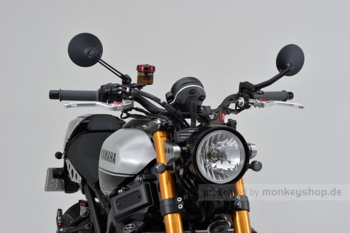 Daytona "D-MIRROR-3" Aluminium Seitenspiegel schwarz rund exzentrisch
