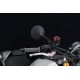 Daytona "D-MIRROR-3" Aluminium Seitenspiegel schwarz rund exzentrisch