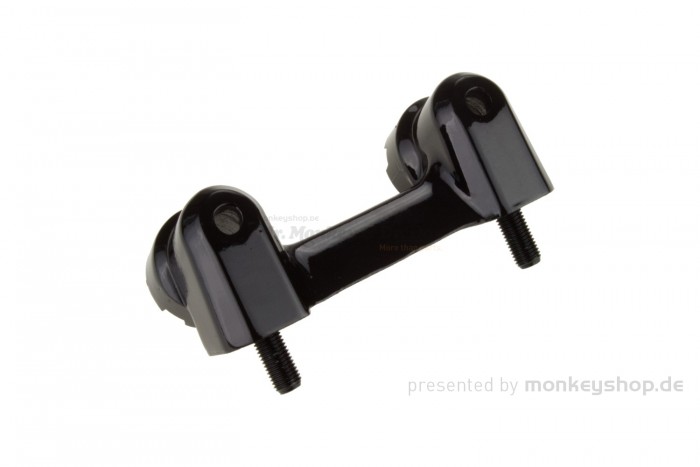Klapplenker Aufnahme Brücke Bock Knochen Aluminium schwarz f. Monkey 12V + Dax 12V + Replika