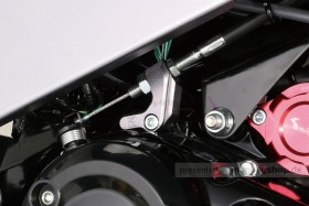 Kitaco Kupplungszughalter Aluminium gun metal grau eloxiert f. MSX JC92 & Monkey 125 JB03