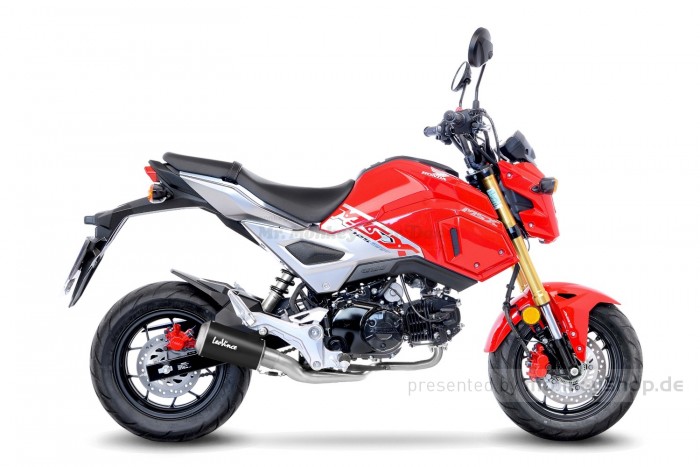 LeoVince Sport Auspuffanlage LV-10 Edelstahl schwarz f. MSX JC75