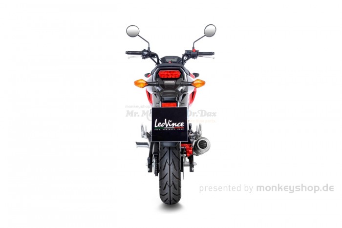 LeoVince Sport Auspuffanlage LV-10 Edelstahl schwarz f. MSX JC75