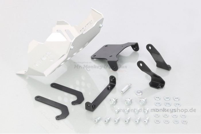Kitaco Unterfahrschutz Aluminium silber eloxiert f. Monkey 125 JB03