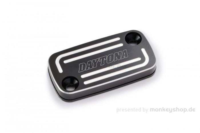 Daytona Deckel Cover Bremspumpe Aluminium CNC schwarz eloxiert f. HONDA (H)