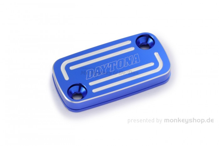 Daytona Deckel Cover Bremspumpe Aluminium CNC blau eloxiert f. HONDA (H)